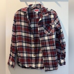 Wrangler button up boys size L (10/12)